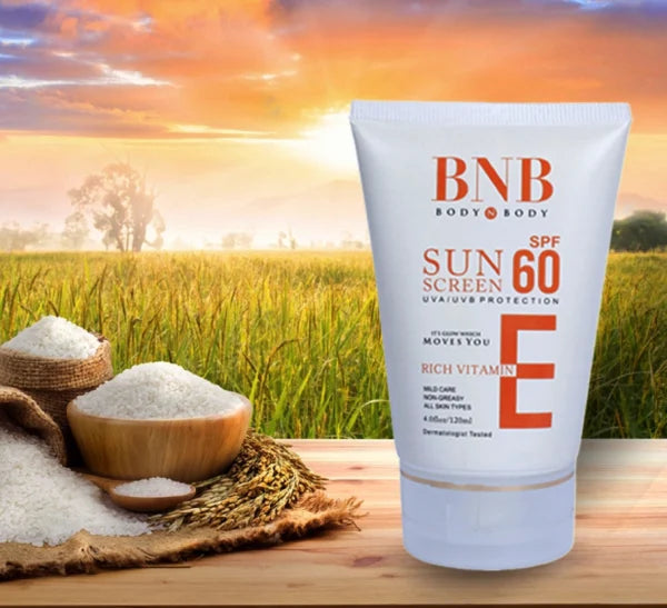 5-in-1 BnB Rice Whitening & Glowing Facial Kit – Sunscreen, Face Wash, Scrub, Mask & Glow Serum