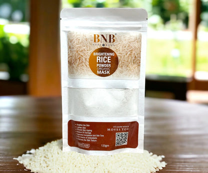 Bnb Brightening Rice Powder Oraganic Mask With Natural White Rice Extract 120g