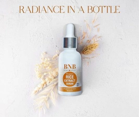 Bnb Rice Organic Extract & Brighten Glow Serum 30ml | Skin Brighten Serum | Best Quality Serum For Skin