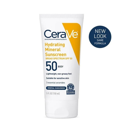 Cerave Hydrating Mineral Sunscreen Spf 50 | 100 Ml – Cerave Hydrating Sunblock | Broad Spectrum Spf 50